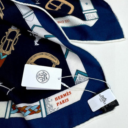 HERMES 25S SCARF 135 IN CASHMERE SILK 737309