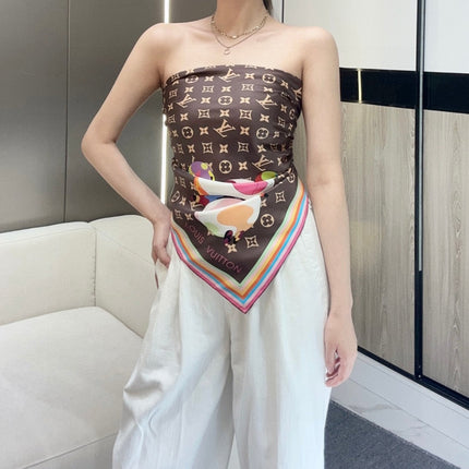 LV SCARF 90 CM IN SILK 729026