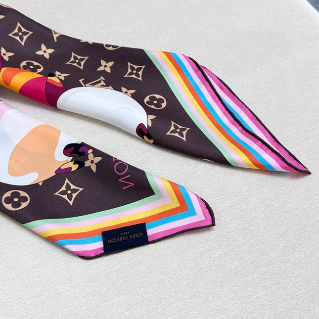 LV SCARF 90 CM IN SILK 729026