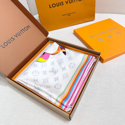 LV SCARF 90 CM IN SILK 729027