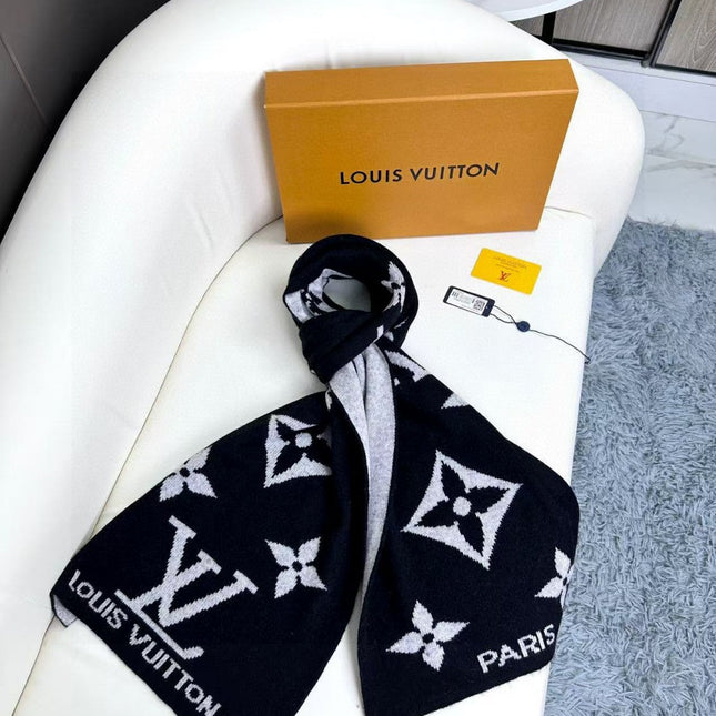 LV SCARF 180 CM IN CASHMERE 700777