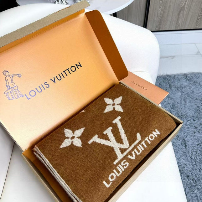 LV SCARF 180 CM IN CASHMERE 700778