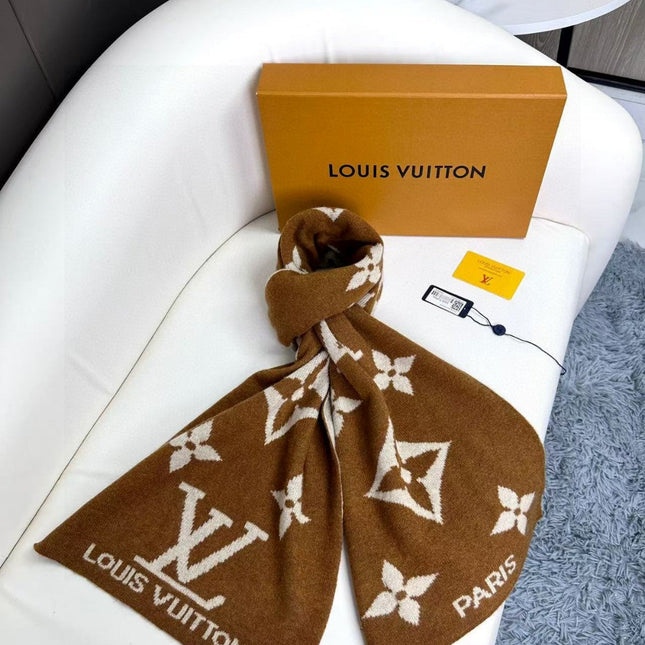 LV SCARF 180 CM IN CASHMERE 700778