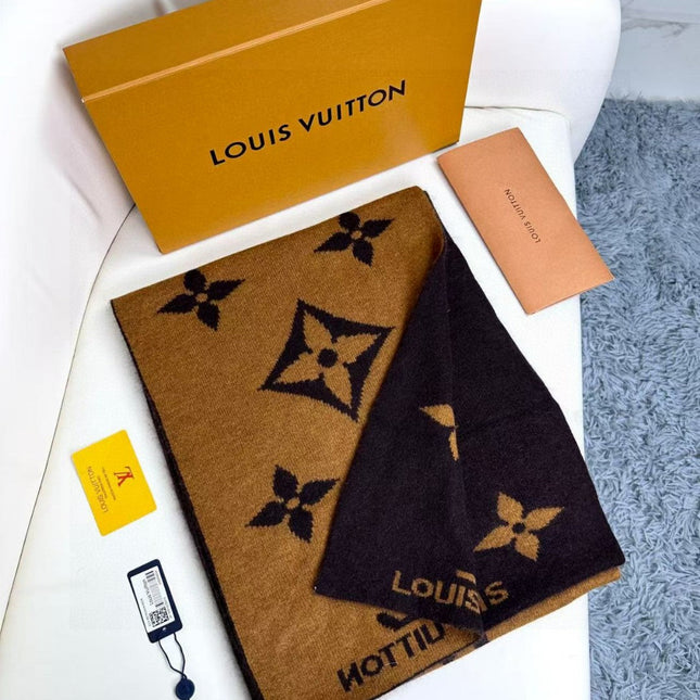 LV SCARF 180 CM IN CASHMERE 700779