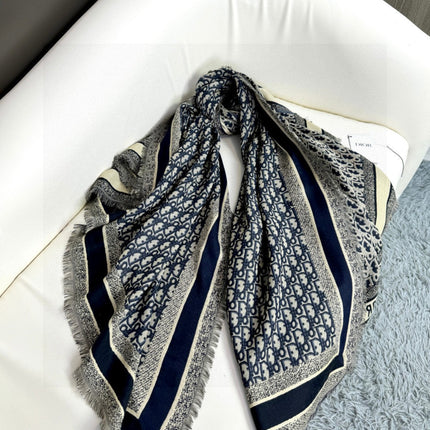 DIOR SCARF 140 CM IN SILK-WOOL BLEND 702040