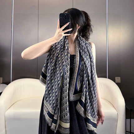 DIOR SCARF 140 CM IN SILK-WOOL BLEND 702040
