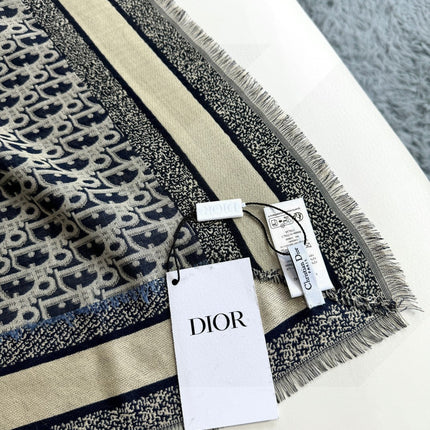 DIOR SCARF 140 CM IN SILK-WOOL BLEND 702040