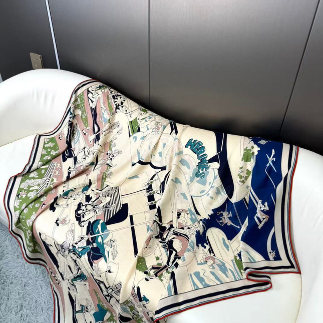 HERMES 25S SCARF 140 IN SILK 732118