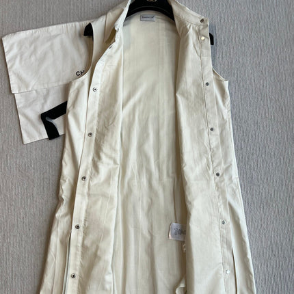 MONCLER SLEEVELESS PLEATED DRESS 269705