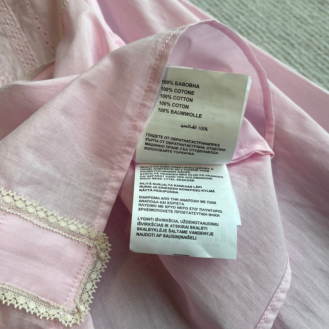 PRADA PINK CROPPED BUTTON-UP SHIRT