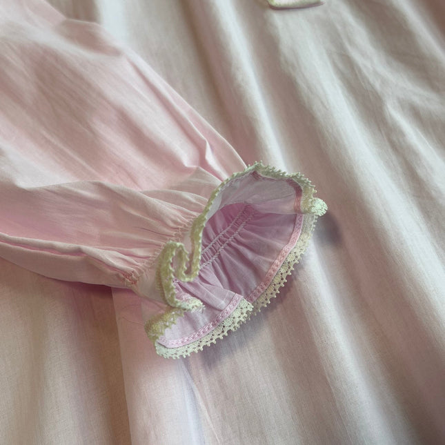 PRADA PINK EMBROIDERED LONG SHIRT