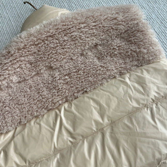 MONCLER 25S DOWN VEST IN LIGHT PINK 044