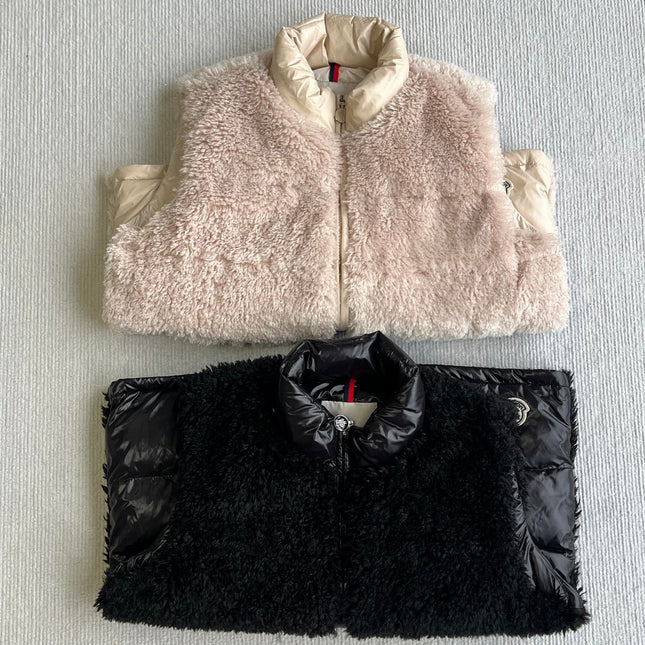 MONCLER 25S DOWN VEST IN LIGHT PINK 044