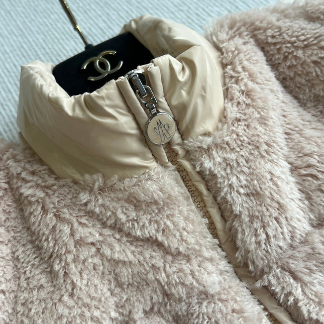 MONCLER 25S DOWN VEST IN LIGHT PINK 044