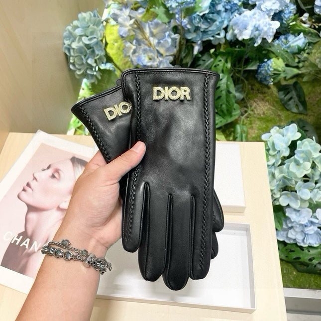 TOUCHSCREEN GLOVES IN BLACK LAMBSKIN 465066