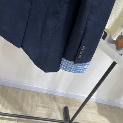 MIUMIU NAVY CHECKED SUIT 224381