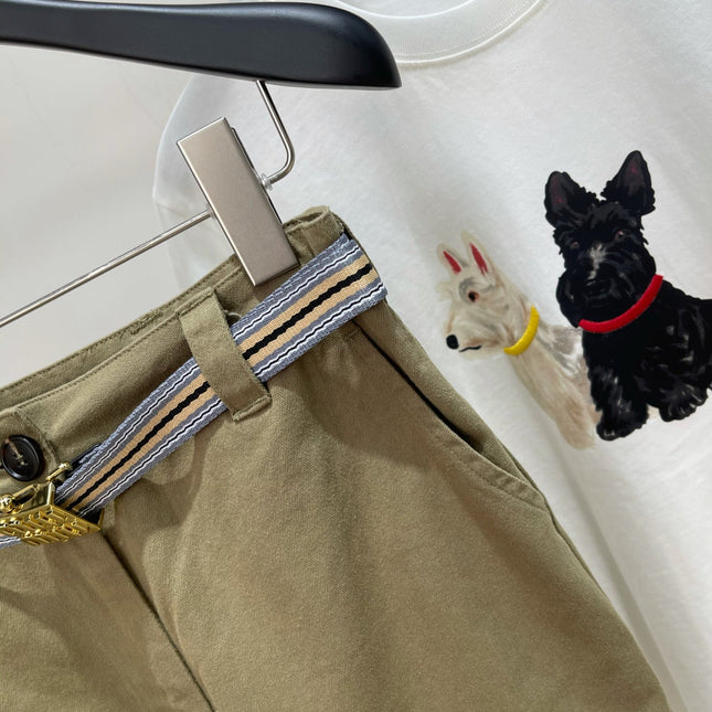 MIUMIU SPLIT HEM CROPPED PANTS 269932