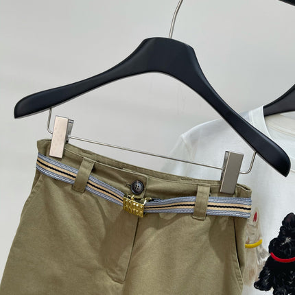 MIUMIU SPLIT HEM CROPPED PANTS 269932