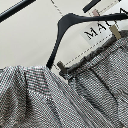 MIUMIU ACTIVEWEAR SET PLAID PATTERN 267917