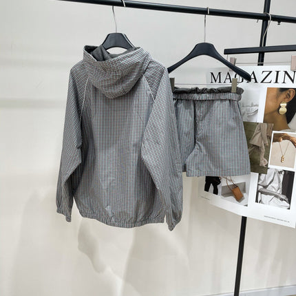 MIUMIU ACTIVEWEAR SET PLAID PATTERN 267917