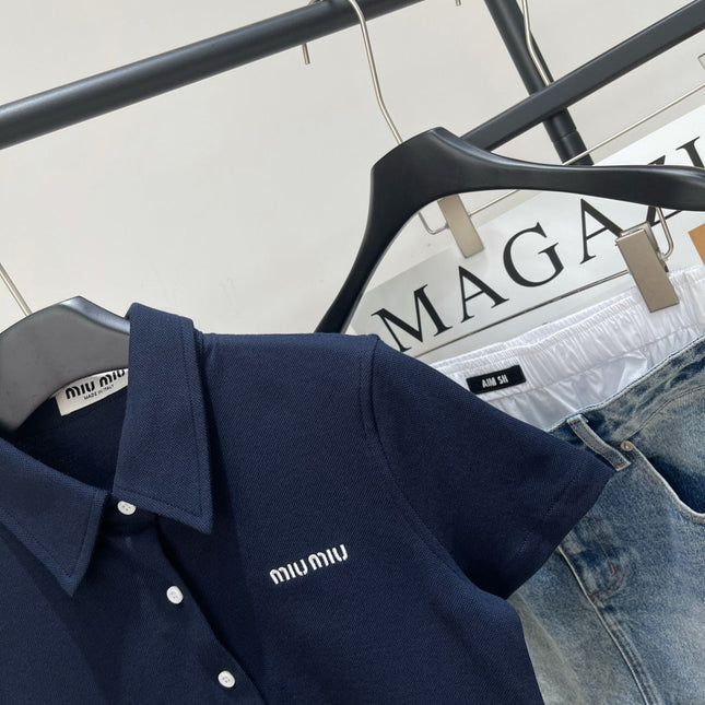 MIUMIU SHORT SLEEVE POLO SHIRT 273028