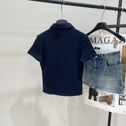 MIUMIU SHORT SLEEVE POLO SHIRT 273028