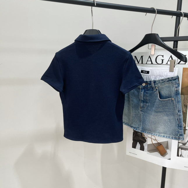 MIUMIU SHORT SLEEVE POLO SHIRT 273028