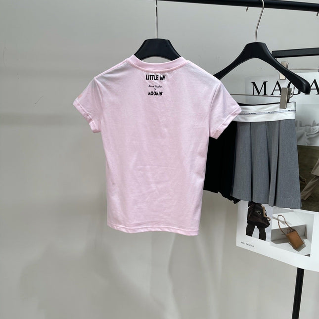 ACNE STUDIOS SHORT-SLEEVE T-SHIRT WITH CARTOON PRINT 276020