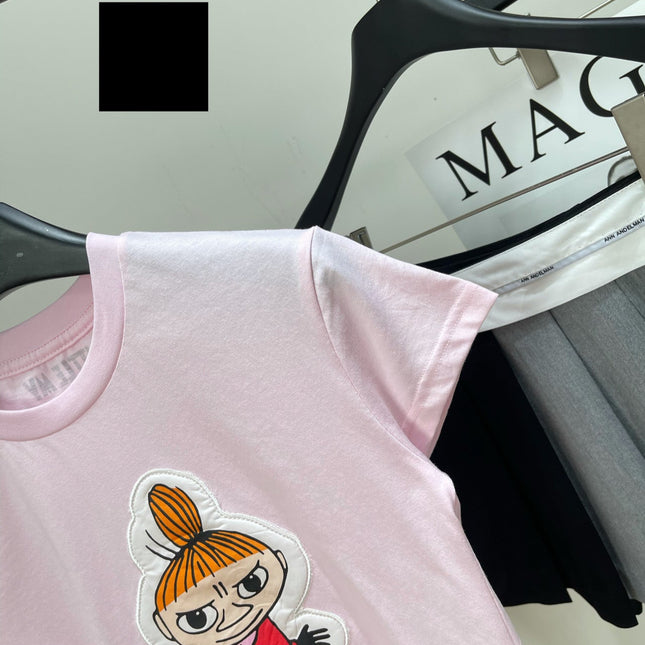 ACNE STUDIOS SHORT-SLEEVE T-SHIRT WITH CARTOON PRINT 276020