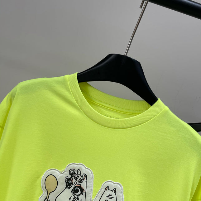 ACNE STUDIOS SHORT-SLEEVE T-SHIRT WITH HIPPO PRINT 276025