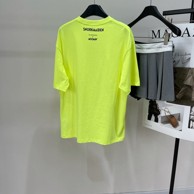 ACNE STUDIOS SHORT-SLEEVE T-SHIRT WITH HIPPO PRINT 276025