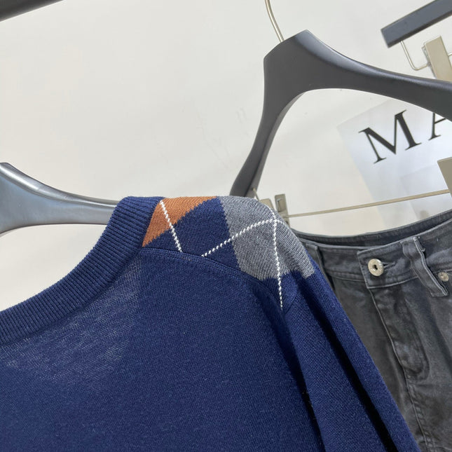 MIUMIU LONG-SLEEVE V-NECK SWEATER 275895