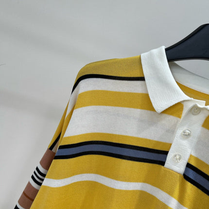 CELINE LONG-SLEEVE POLO SWEATER 275977