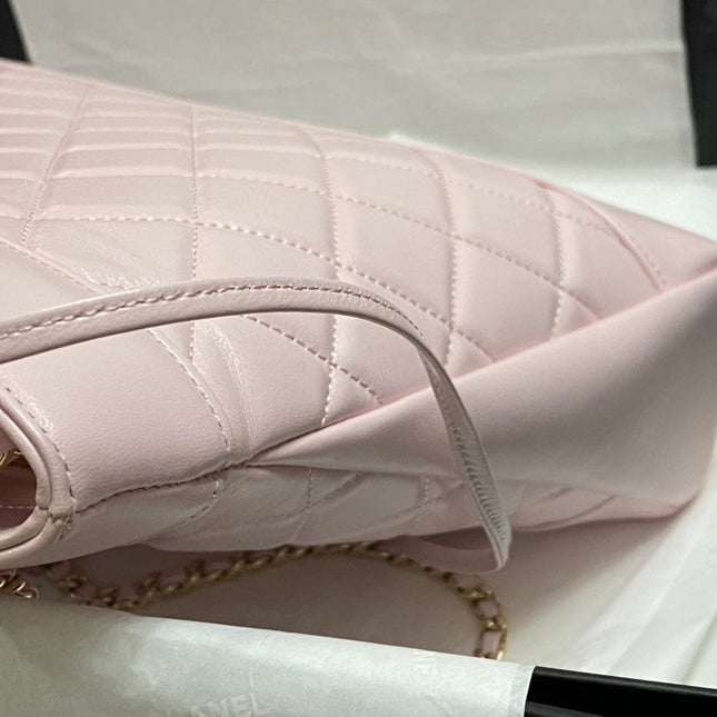 CC 39 LARGE SHOPPING BAG IN LIGHT PINK CALFSKIN