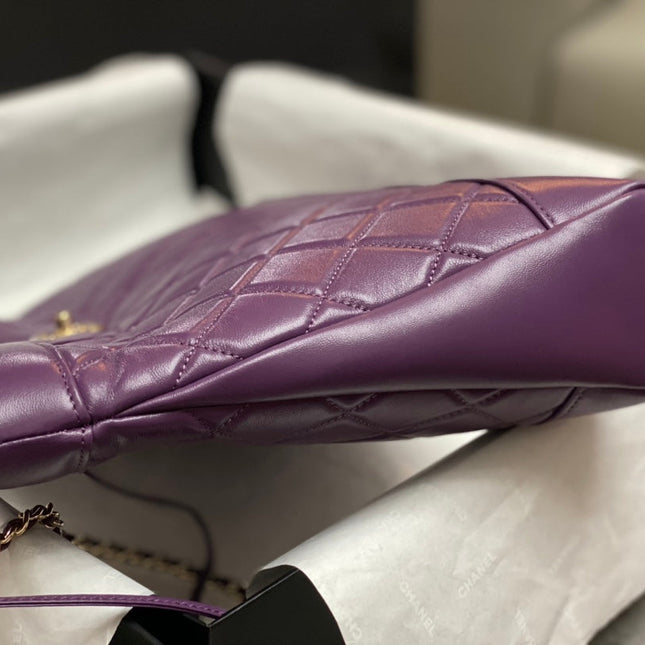 CC 39 LARGE SHOPPING BAG IN VIOLET CALFSKIN