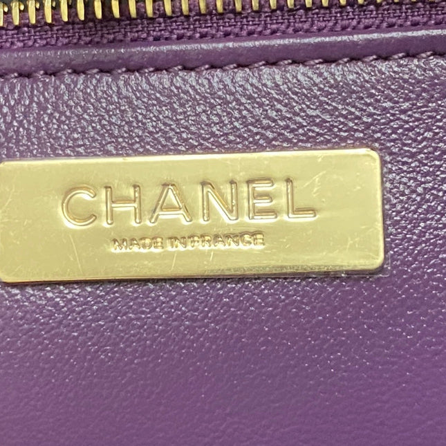 CC 39 LARGE SHOPPING BAG IN VIOLET CALFSKIN