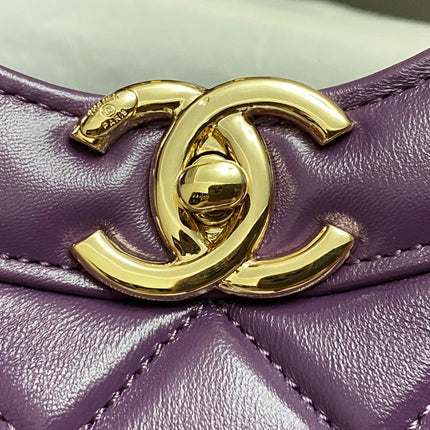 CC 39 LARGE SHOPPING BAG IN VIOLET CALFSKIN