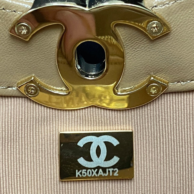 CC MEDIUM 36 SHOPPING BAG IN CAMEL BROWN CALFSKIN