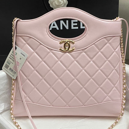 CC SMALL 30 SHOPPING BAG IN LIGHT PINK CALFSKIN
