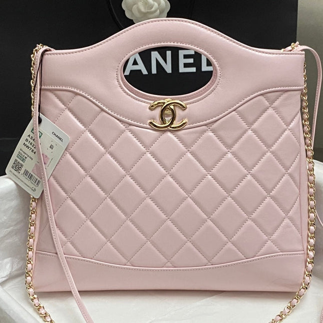 CC SMALL 30 SHOPPING BAG IN LIGHT PINK CALFSKIN