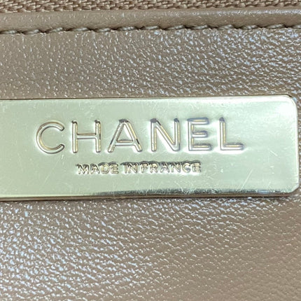 CC SMALL 30 SHOPPING BAG IN CAMEL BROWN CALFSKIN