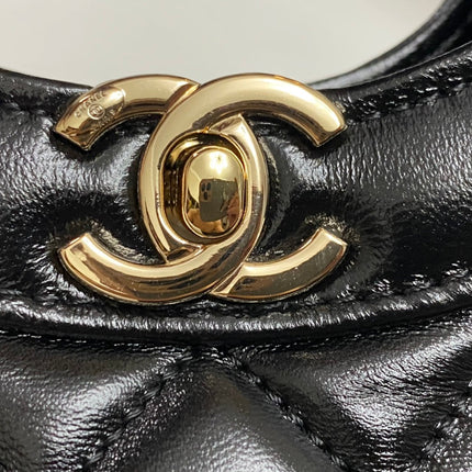 CC MINI 23 SHOPPING BAG IN BLACK CALFSKIN