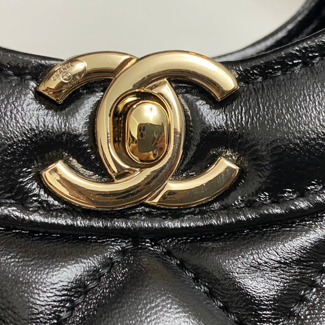 CC MINI 23 SHOPPING BAG IN BLACK CALFSKIN