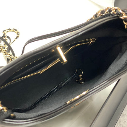 CC MINI 23 SHOPPING BAG IN BLACK CALFSKIN