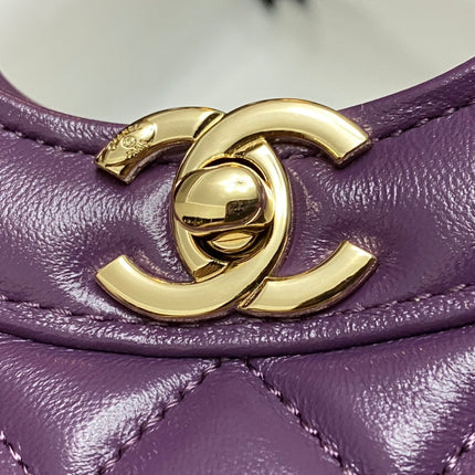 CC MINI 23 SHOPPING BAG IN VIOLET PURPLE CALFSKIN