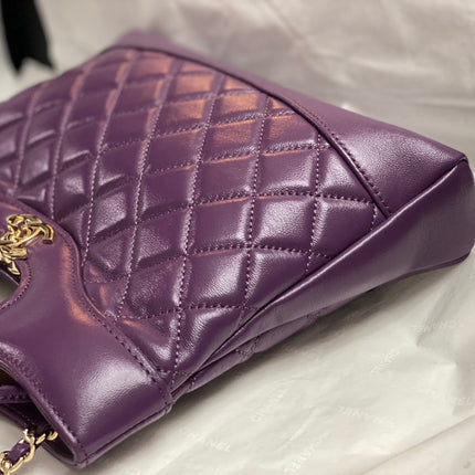 CC MINI 23 SHOPPING BAG IN VIOLET PURPLE CALFSKIN