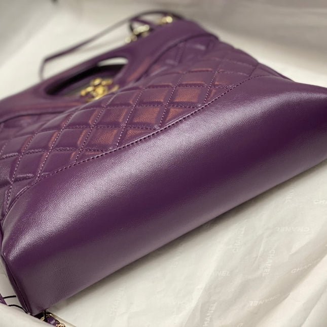CC MINI 23 SHOPPING BAG IN VIOLET PURPLE CALFSKIN