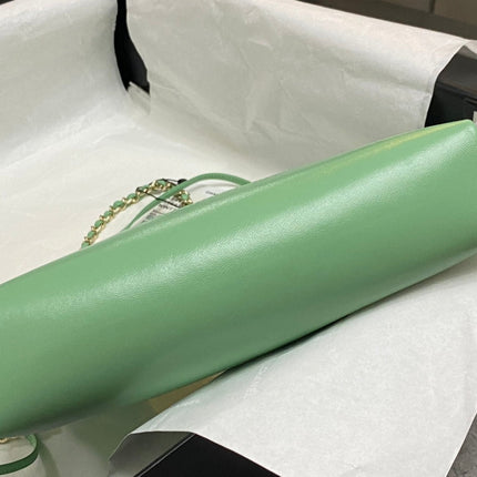 CC MINI 23 SHOPPING BAG IN GREEN MINT CALFSKIN