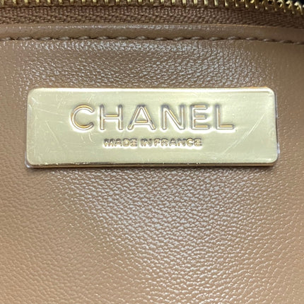 CC MINI 23 SHOPPING BAG IN CAMEL BROWN CALFSKIN