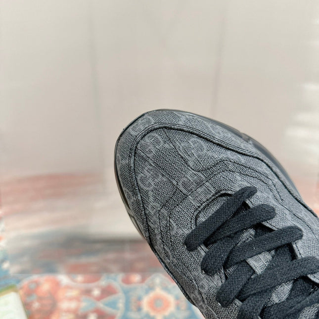 GG RHYTON TRAINER CHARCOAL CALFSKIN